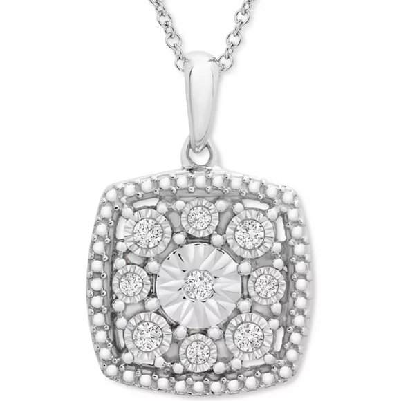 Diamond Cushion Cluster 18